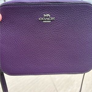 Coach Rich Purple Leather Bag